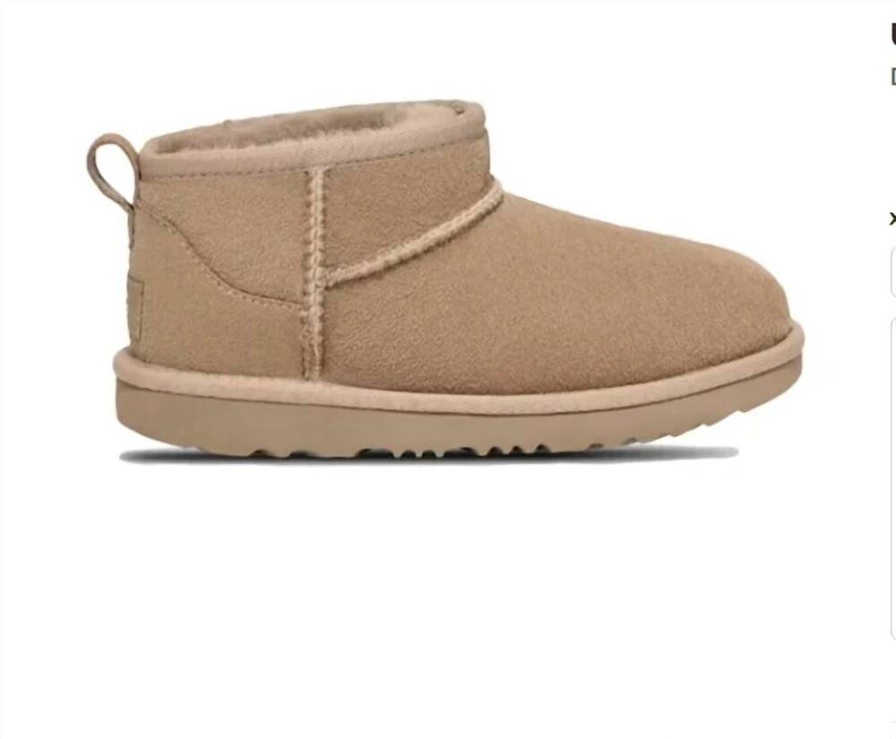 NEW UGG kids' adri classic ultra mini boots in dune